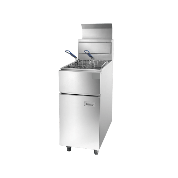 Hotmax 1-tank 2-basket Gas Fryer 25 Liters
